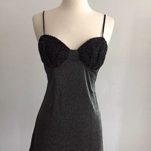 Vtg 90s Victoria’s Secret metallic beads lingerie